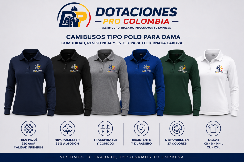 camibuso tipo polo dama